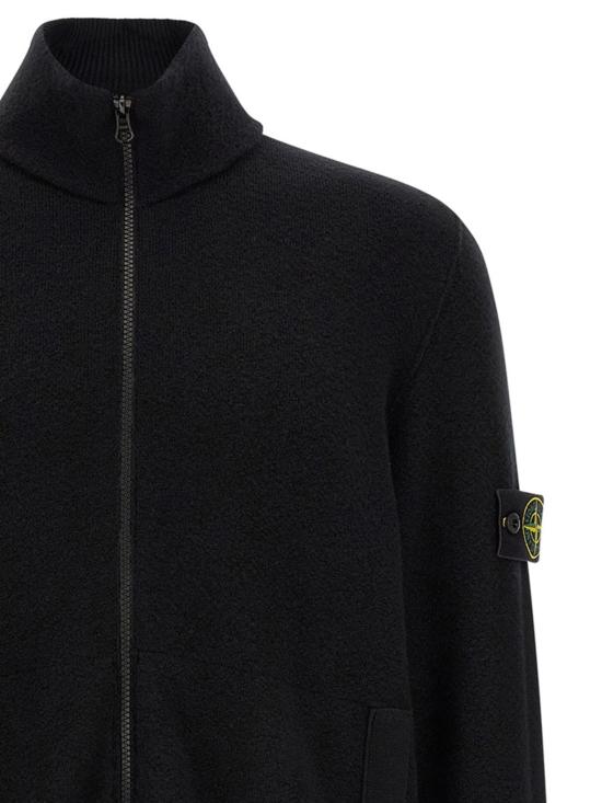 26FW 스톤 아일랜드 가디건 L2S155100012S01C4 V0029 BLACK - STONE ISLAND