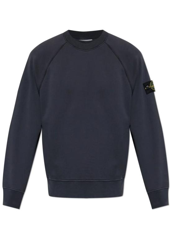 26FW 스톤 아일랜드 오가닉 코튼 플리스 오버사이즈핏 크루넥 스웨트셔츠 L2S156100008S0051 V002A NAVY