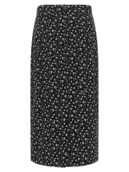 26FW 돌체앤가바나 스커트 일자 , 흰색/검은색 - DOLCE & GABBANA