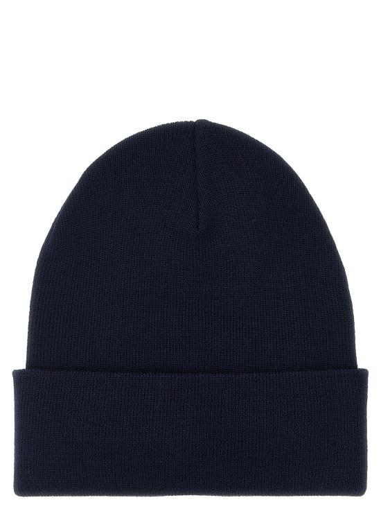 26FW 몽클레어 모자 로고 패치 비니  (파란색) - MONCLER