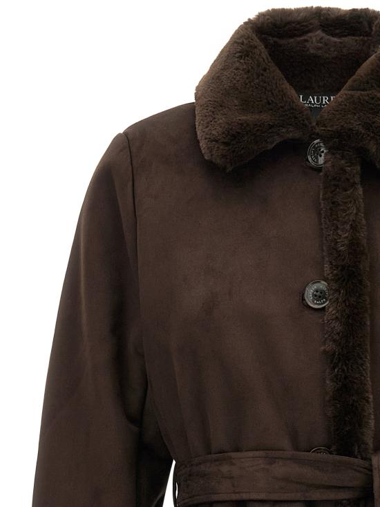 26FW 랄프 로렌 코트 시어 와 트렌치  브라운 - RALPH LAUREN