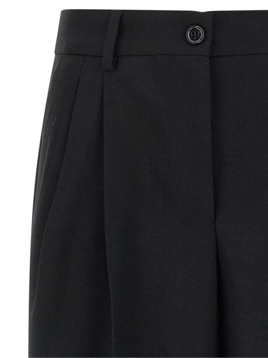 26FW 돌체앤가바나 수트 팬츠 검정색 울 팬츠 - DOLCE & GABBANA