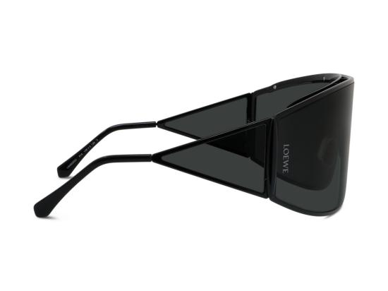 26SS 로에베 선글라스 블랙 Lw40202u 오버사이즈 쉴드 - LOEWE