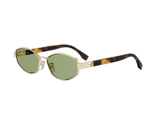 26SS 펜디 선글라스 골드 Fe40216u 불규칙 기하학적 - FENDI