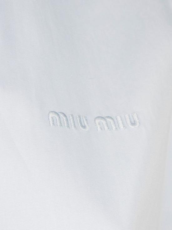 26SS 미우미우 포플린 셔츠 MK169319SES OOOF0013 Blue - MIU MIU