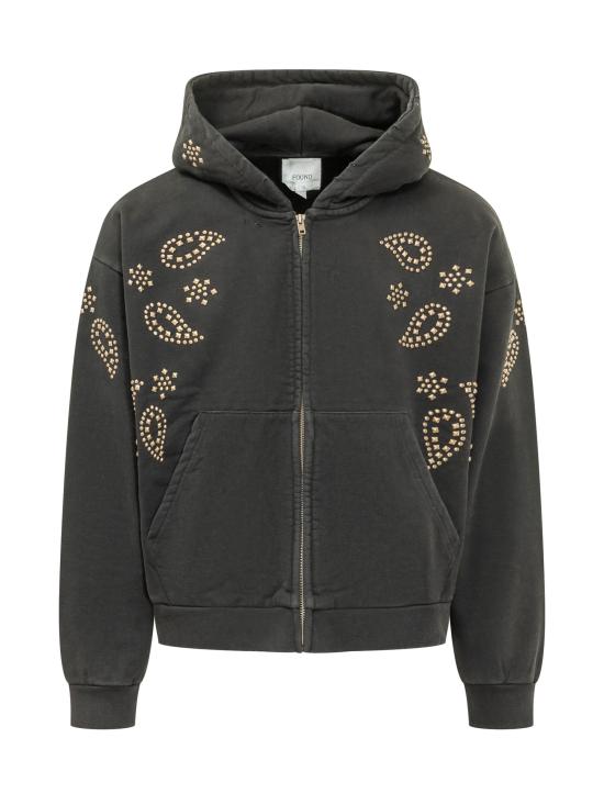 26FW 파운드 후드 티셔츠 FOFW26HO02012 0027 VINTAGE BLACK