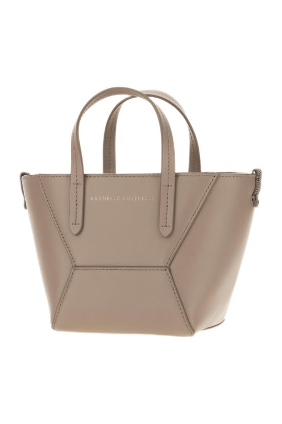 26FW 브루넬로 쿠치넬리 카프스킨 BC Duo 미니 백 모닐레 장식 MBXAD2675 C9784 STEEL - BRUNELLO CUCINELLI