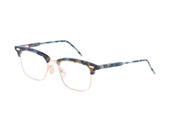 26SS 톰브라운 안경 로즈 골드 Ueo711a 스퀘어 호피무늬 안경 - THOM BROWNE