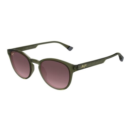 26SS 마우이짐 선글라스 올리브 그린 Mj0636s 반투명 그라데이션 원형 - MAUI JIM
