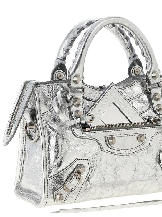 26FW 발렌시아가 르 시티 백 미니 8657632AB4V8122 Silver - BALENCIAGA