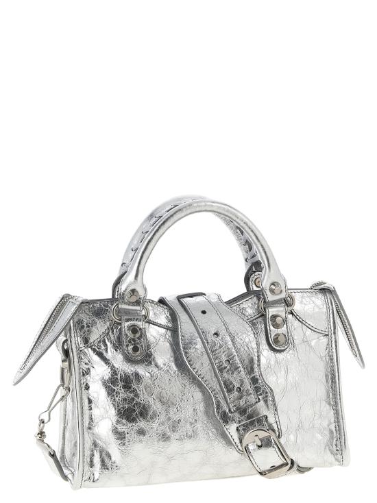 26FW 발렌시아가 르 시티 백 미니 8657632AB4V8122 Silver - BALENCIAGA
