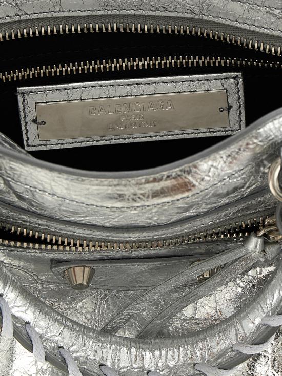 26FW 발렌시아가 르 시티 백 미니 8657632AB4V8122 Silver - BALENCIAGA