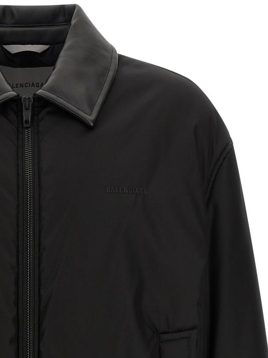 26FW 발렌시아가 코쿤 보머 재킷 A009J9TUO211000 Black - BALENCIAGA