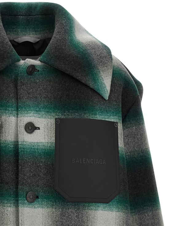 26FW 발렌시아가 워크웨어 코쿤 아우터웨어 A009IUTUU573010 Green - BALENCIAGA
