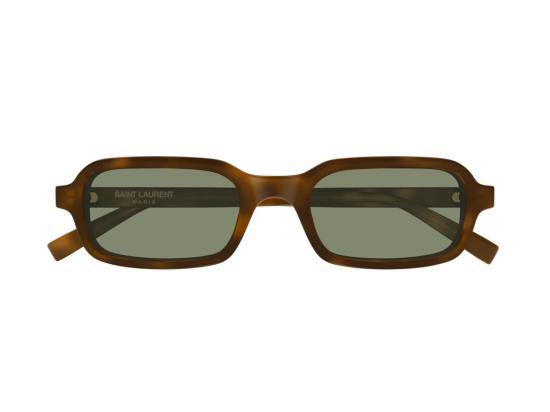 26FW 생로랑 선글라스 SL 908 호피무늬 아세테이트 오버사이즈 스퀘어 - SAINT LAURENT
