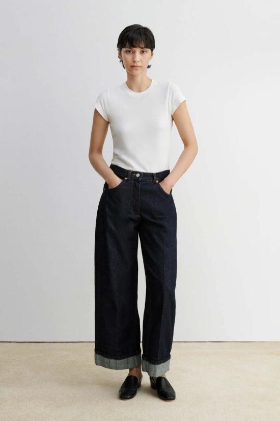  레이첼 코미 데님 팬츠 카르텔라 하이 콘트라스트 팬츠 로우 미션 데님 - RACHEL COMEY