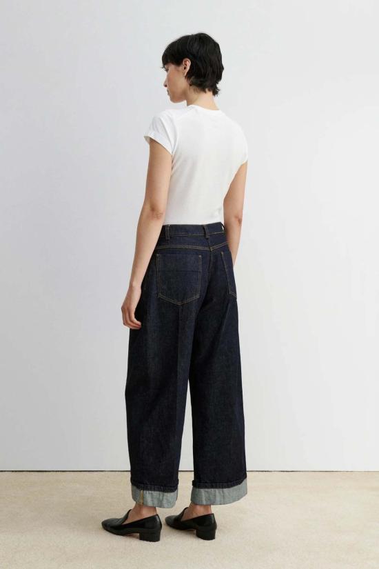  레이첼 코미 데님 팬츠 카르텔라 하이 콘트라스트 팬츠 로우 미션 데님 - RACHEL COMEY