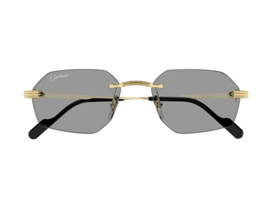 26FW 까르띠에 선글라스 골드 Ct0616s 테 없는 육각형 - CARTIER