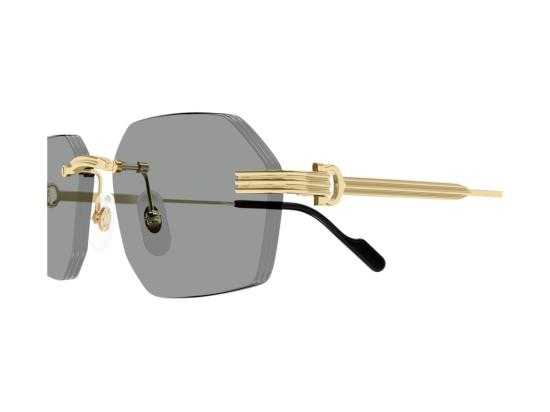26FW 까르띠에 선글라스 골드 Ct0616s 테 없는 육각형 - CARTIER