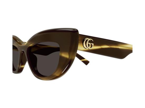 26FW 구찌 선글라스 GG2031S 글로시 호피무늬 볼드 캣아이 - GUCCI