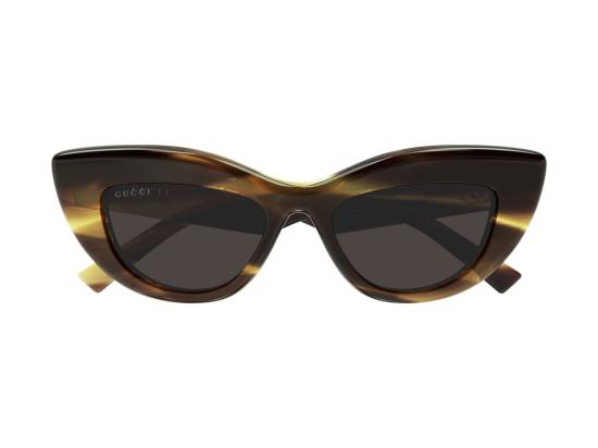 26FW 구찌 선글라스 GG2031S 글로시 호피무늬 볼드 캣아이 - GUCCI