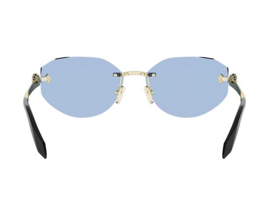 26SS 불가리 선글라스 블루 Bv40059u 테 없는 기하학적 - BVLGARI