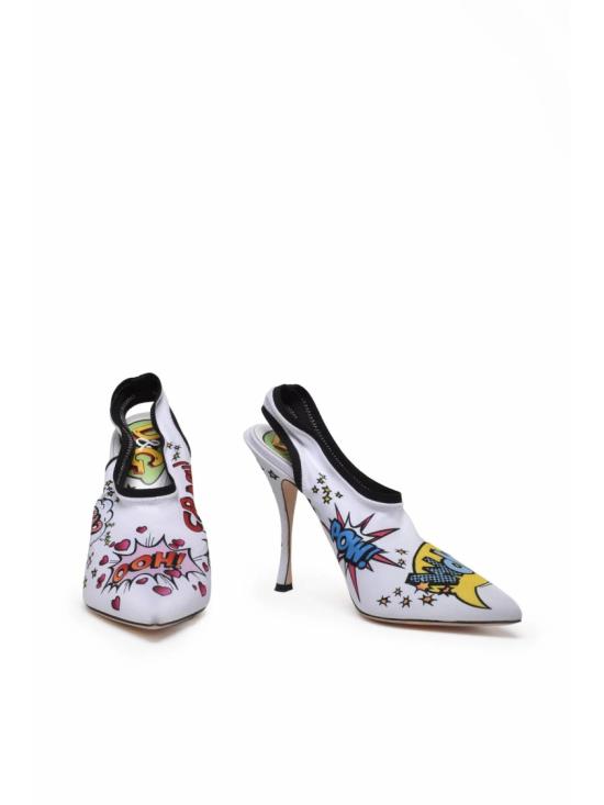 25FW 돌체앤가바나 힐/펌프스 다채로운 색상의 샤넬 스타일 뾰족코 라이크라 펌프스 - DOLCE & GABBANA