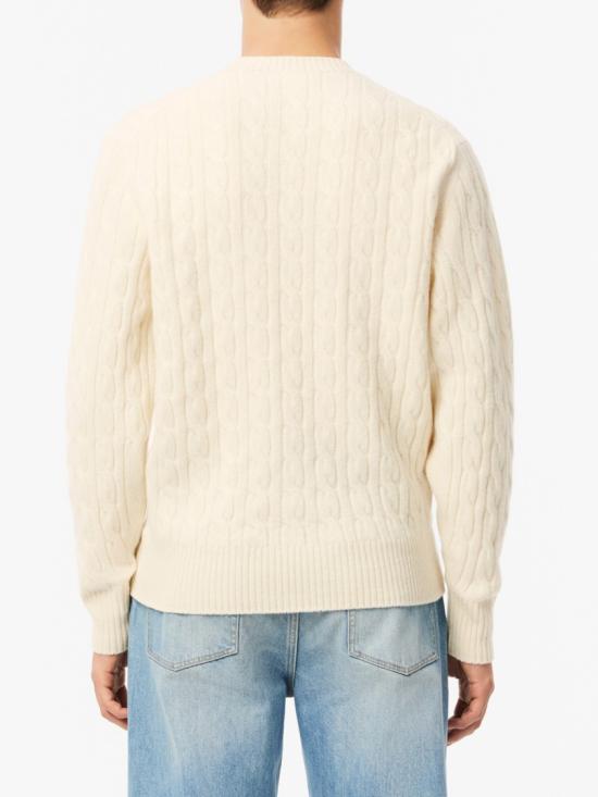 26FW 라코스테 케이블 크루넥 울 니트 AH2924XFJ Neutrals - LACOSTE