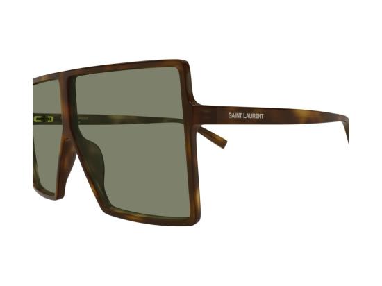 26FW 생로랑 선글라스 SL 909 베티 S 호피무늬 오버사이즈 스퀘어 - SAINT LAURENT