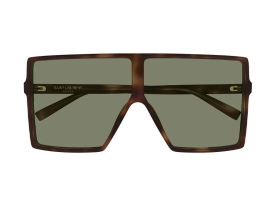 26FW 생로랑 선글라스 SL 909 베티 S 호피무늬 오버사이즈 스퀘어 - SAINT LAURENT