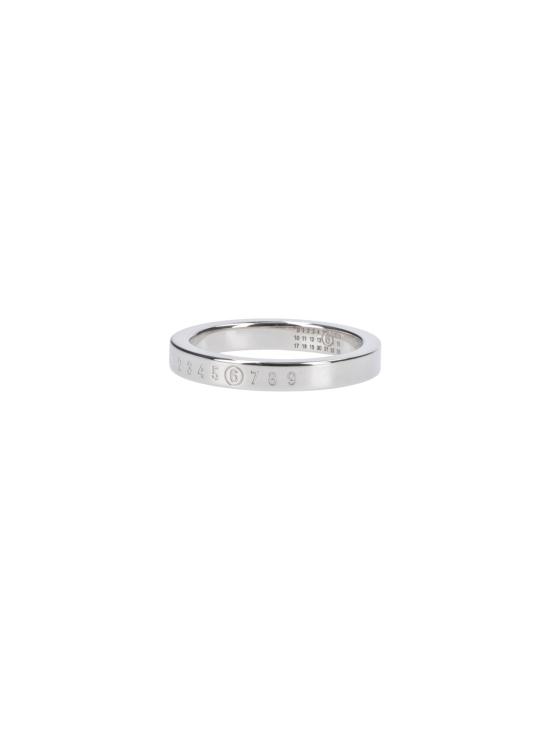 26FW MM6 메종마르지엘라 뉴메릭 미니멀 시그니처 링 SM6UQ0059 P6469 951 SILVER - MM6 MAISON MARGIELA
