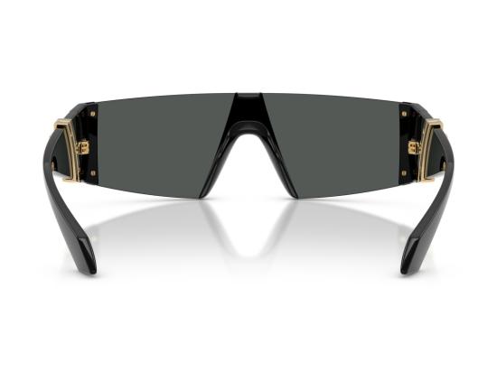 26FW 베르사체 선글라스 골드 0Ve4516 오버사이즈 쉴드 - VERSACE