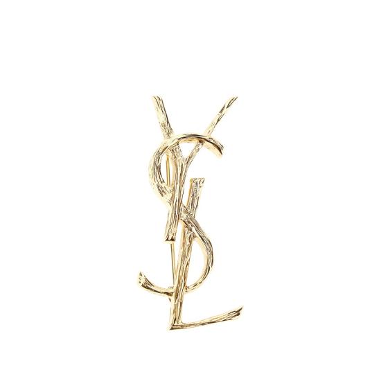 26FW 생로랑 오피움 YSL 브로치 748486Y1500 Gold
