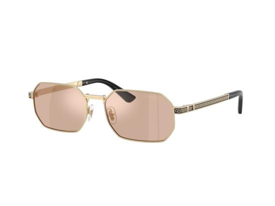 26FW 베르사체 선글라스 골드 0Ve2297 팔각형 - VERSACE