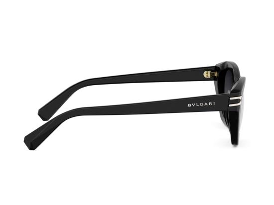 26SS 불가리 선글라스 글로시 블랙 Bv40099i 오버사이즈 캣아이 - BVLGARI