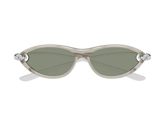 26FW 보테가베네타 선글라스 실버 Bv1390s 반투명 캣아이 - BOTTEGA VENETA