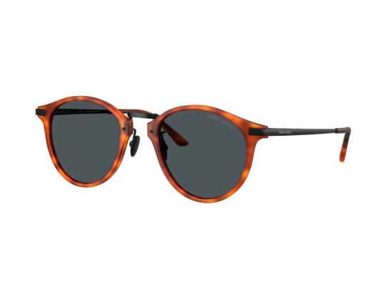 26FW 조르지오 아르마니 선글라스 블랙 0Ar8250 호피무늬 원형 - GIORGIO ARMANI