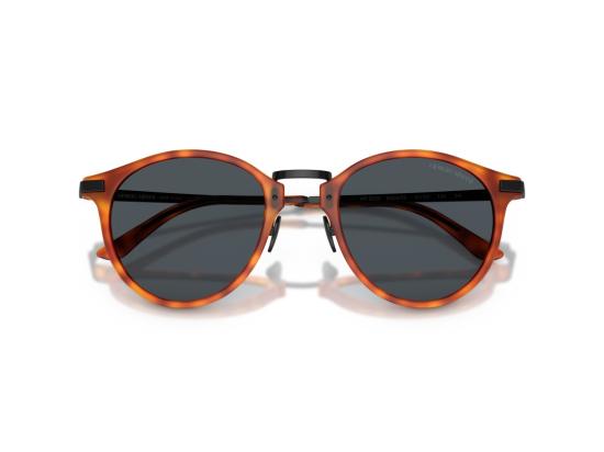 26FW 조르지오 아르마니 선글라스 블랙 0Ar8250 호피무늬 원형 - GIORGIO ARMANI