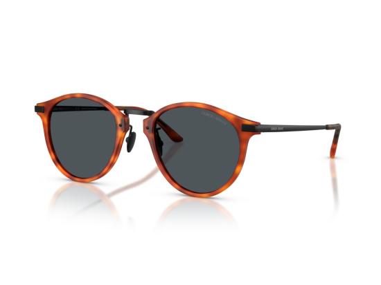26FW 조르지오 아르마니 선글라스 블랙 0Ar8250 호피무늬 원형 - GIORGIO ARMANI