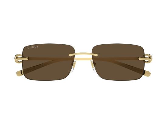26FW 구찌 선글라스 골드 GG1703S 무테 사각 - GUCCI