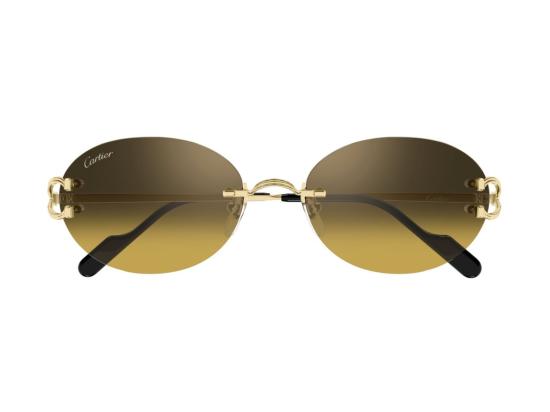 26FW 까르띠에 선글라스 골드 Ct0551s 그라데이션 무테 - CARTIER