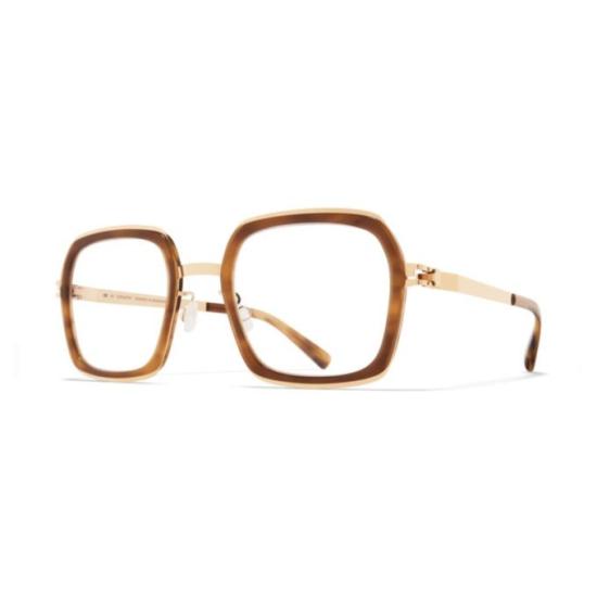 26SS 마이키타 안경 브라운 델피나 그라데이션 메탈 스퀘어 - MYKITA
