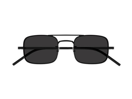 26FW 생로랑 선글라스 블랙 SL 331 더블 브릿지 무광 스퀘어 - SAINT LAURENT