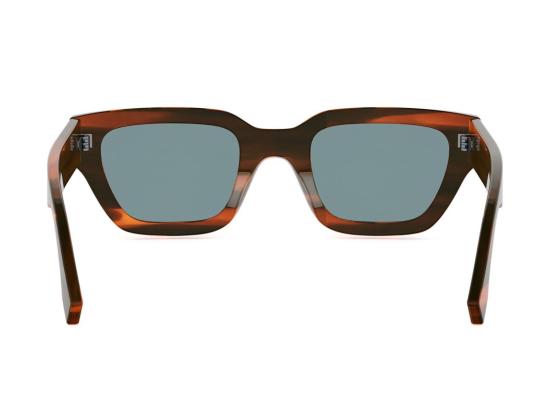26SS 펜디 선글라스 Fe40191i 오버사이즈 스퀘어 호피무늬 아세테이트 - FENDI