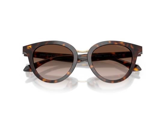 26FW 조르지오 아르마니 선글라스 골드 0Ar8252u 호피무늬 캣아이 - GIORGIO ARMANI