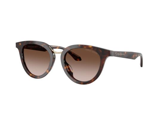 26FW 조르지오 아르마니 선글라스 골드 0Ar8252u 호피무늬 캣아이 - GIORGIO ARMANI