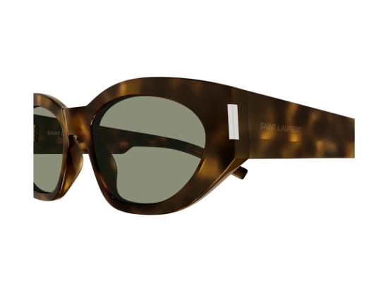 26SS 생로랑 선글라스 SL 638 호피무늬 오버사이즈 캣아이 - SAINT LAURENT