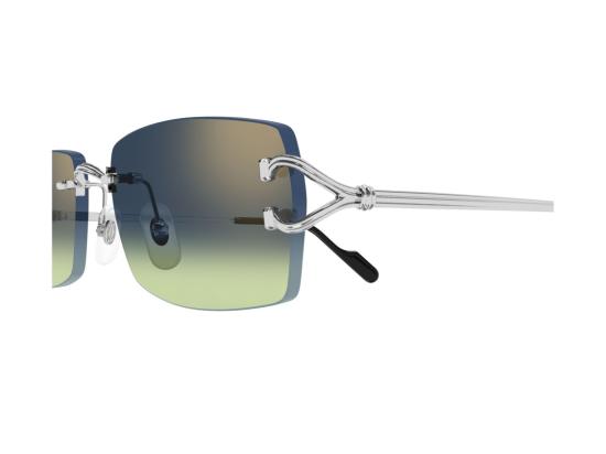 26FW 까르띠에 선글라스 CT0550S 그라데이션 무테 사각 - CARTIER