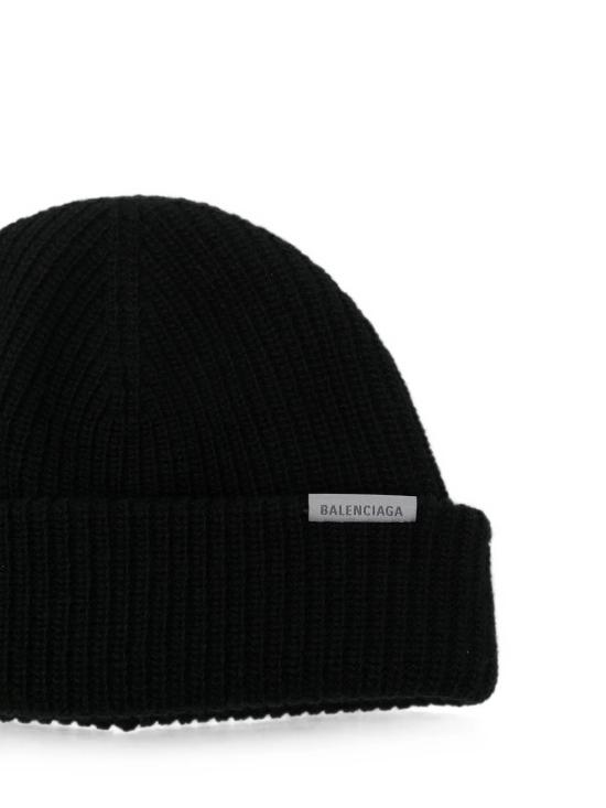 26FW 발렌시아가 울 비니 A001NH 4G6B0 1000 BLACK DOM - BALENCIAGA