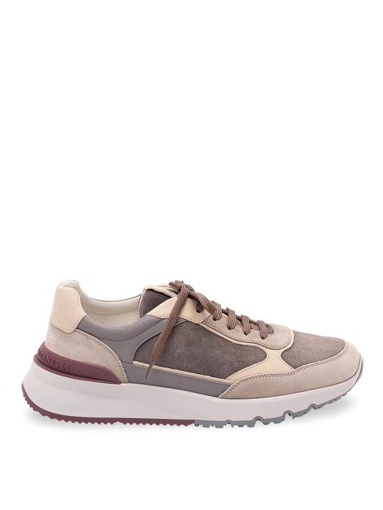 26FW 브루넬로 쿠치넬리 누벅 레더 스웨이드 러닝 스니커즈 MZUSNEO355 CYR60 GRAY DOM